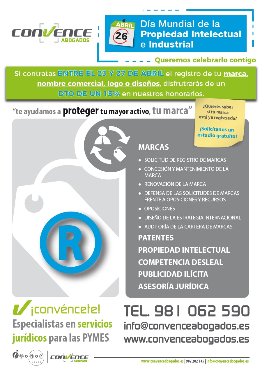 15% descuento en registro de marca convence abogados