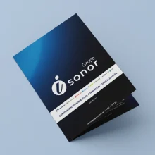 Tríptico Grupo Isonor mockup