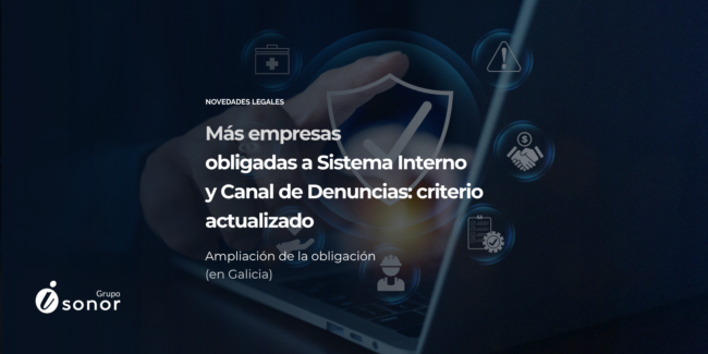 Empresas obligadas al Sistema Interno y Canal de Denuncias